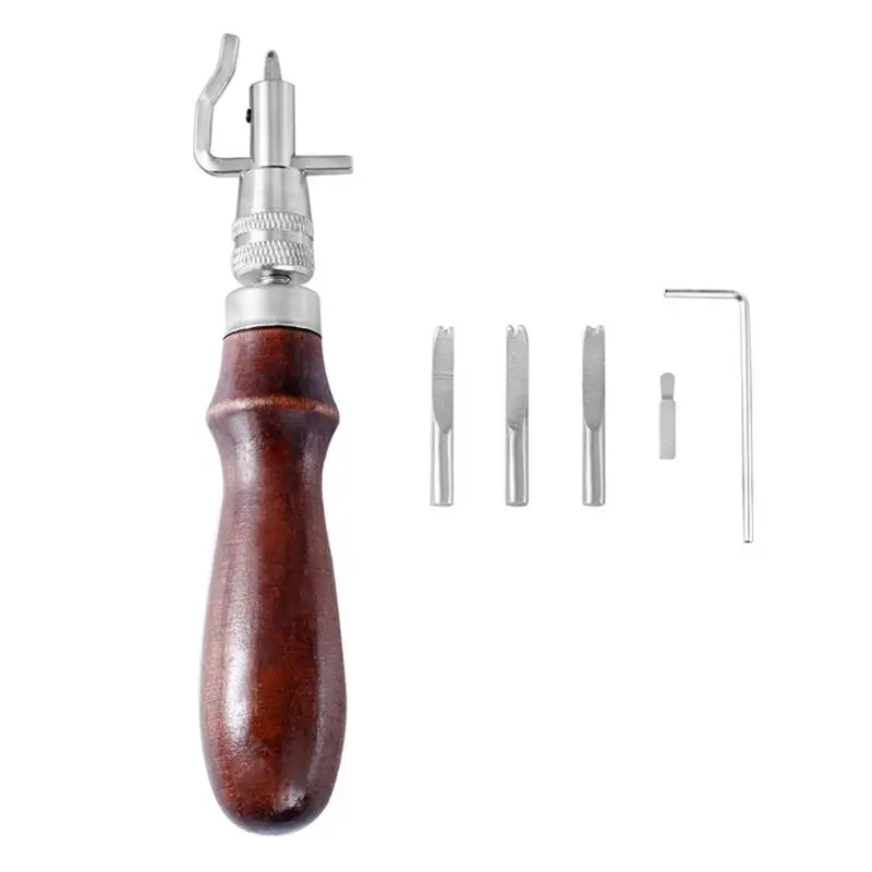 59 Pieces Leather Working Tools Kit with Instructions for Hand Sewing Stitching 831F