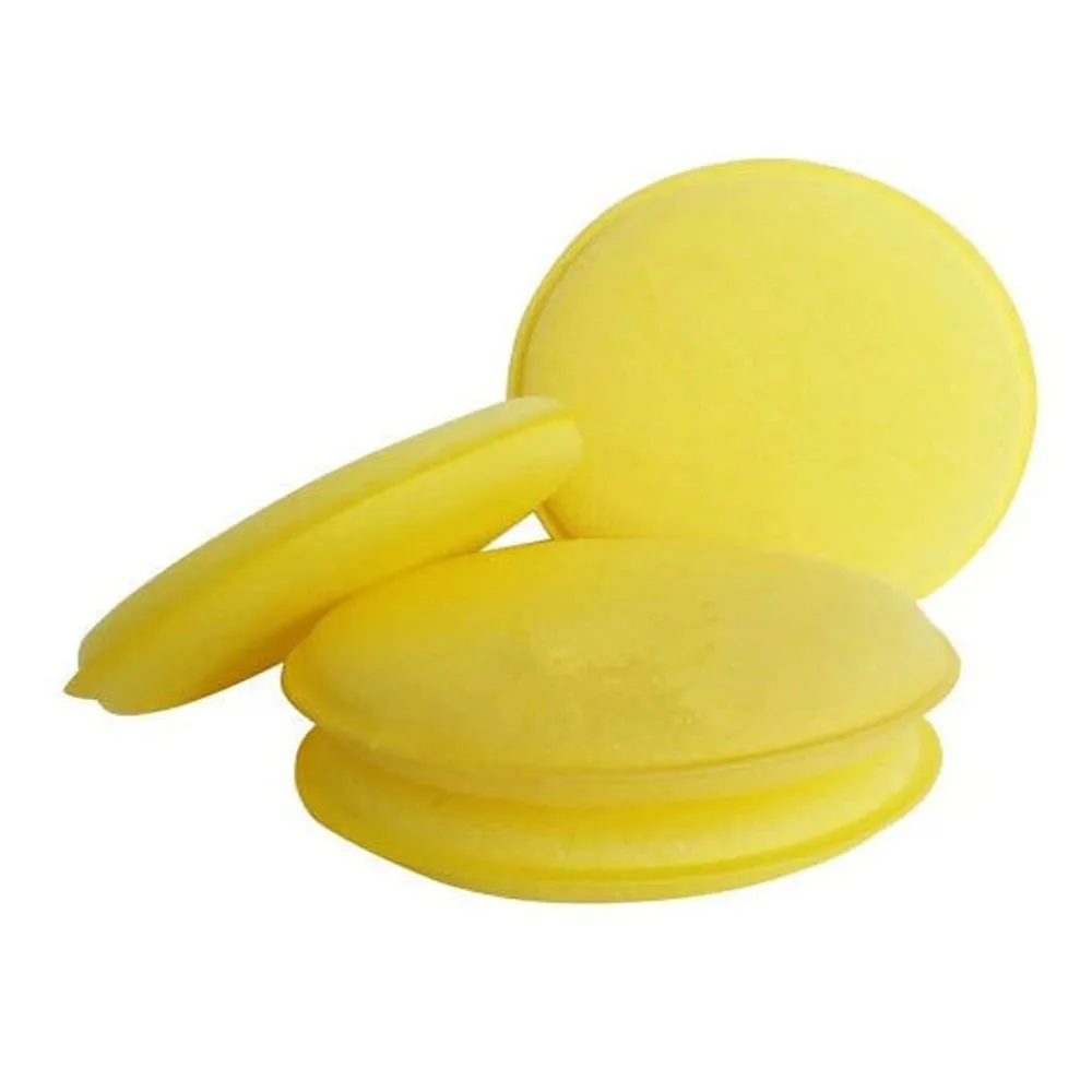 

12pcs/Set Car Auto Wax Polish Foam Sponge Hand Soft Wax Yellow Sponge Pad Waxing Towel Sponge Brush Car Paint Care Cleaning