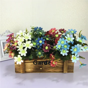

Imitation Flowers New Style Small Flower Daisy European Style Artificial Flower Living Room Small Bundled Flower Single-Bundle D