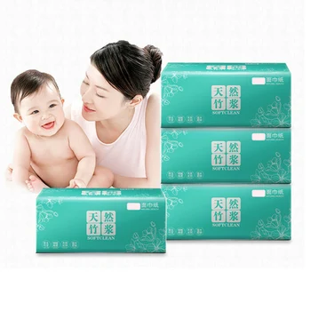 

12 Packs Multi-Fold Paper Towel 4-Ply Absorbent Bamboo Pulp Toilet Paper Facial Tissue New ALI88