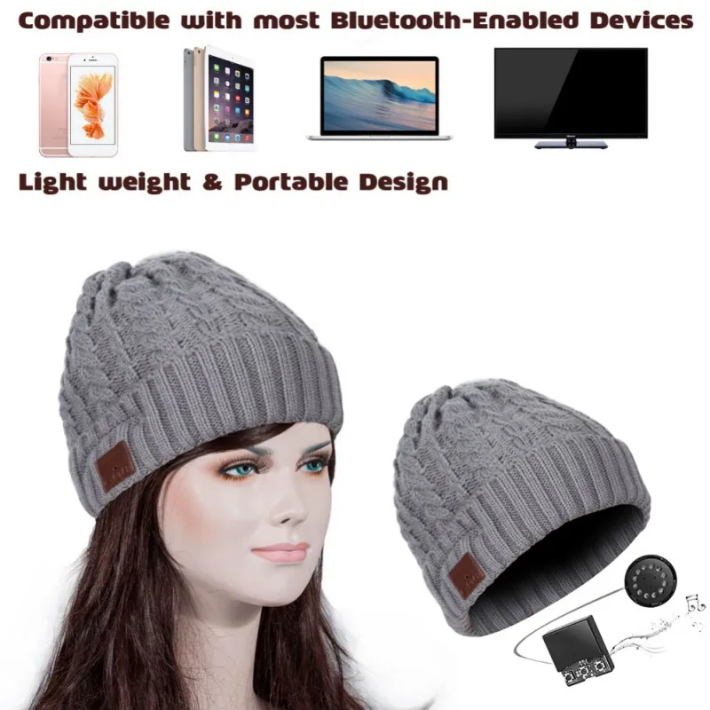 Беспроводные Bluetooth наушники bluetooth шапки для мужчин bluetooth шапки для женщин bluetooth способные mp3-плееры