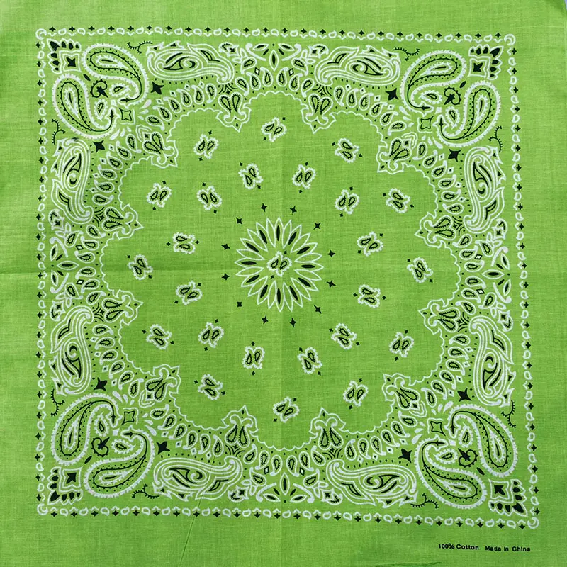 New Fashion Hip Hop 100% Cotton Bandana Square Scarf 55cm*55cm Black Red Paisley Headband Printed For Women/Men/Boys/Girls - Image 22