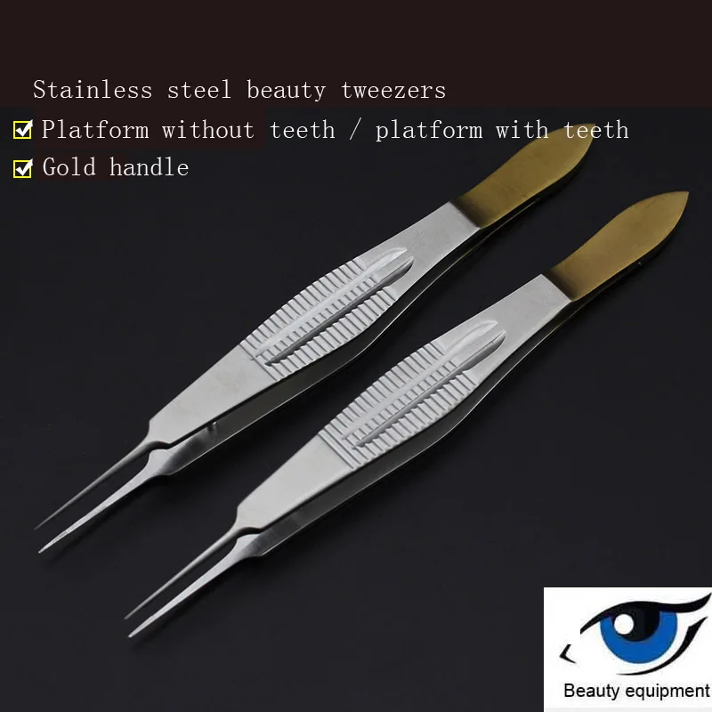 Инструменты для офтальмологической хирургии, зубчатые веки, встраивание двойного век, косметические пластиковые ткани, жир, микроскопические пинцеты