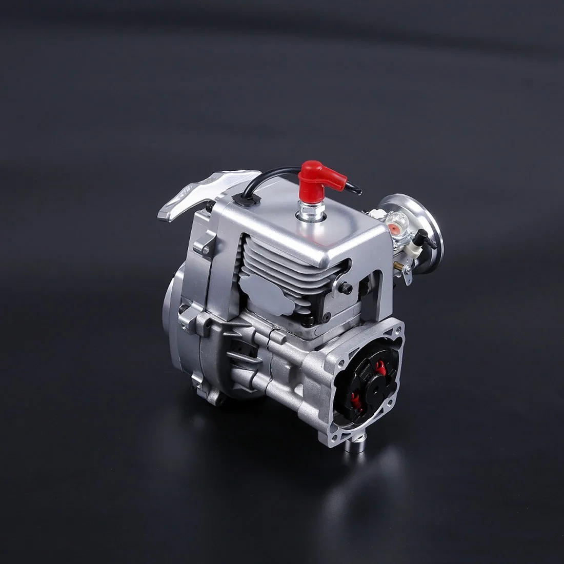 32cc Single-Cylinder Two-Stroke 3.24 Hp Four-Point Fixed Easily Starting Engine For 1/5 Rovan LT LOSI RC Car Silver/Orange