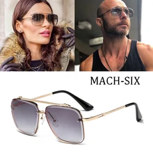Роскошный фирменный дизайн; модные классические Mach Six Стиль солнечные очки с градиентными линзами Для мужчин Винтаж, фирменный дизайн, солнцезащитные очки Oculos De Sol masculino