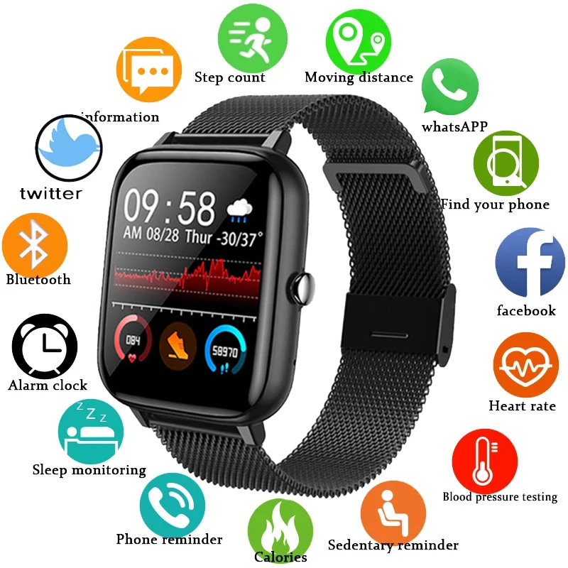 HOT SALES! GEJIAN Smart Watch Men Bluetooth Call For Xiaomi Huawei Phone Sports Fitness watches Music smart watch Women Reloj inteligente