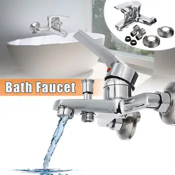 

Bathtub Faucet Bath Faucet Mixer Tap Wall Mounted Hand Held Shower Head Kit Shower Faucet Sets Bath Water Mixer High Quilty New