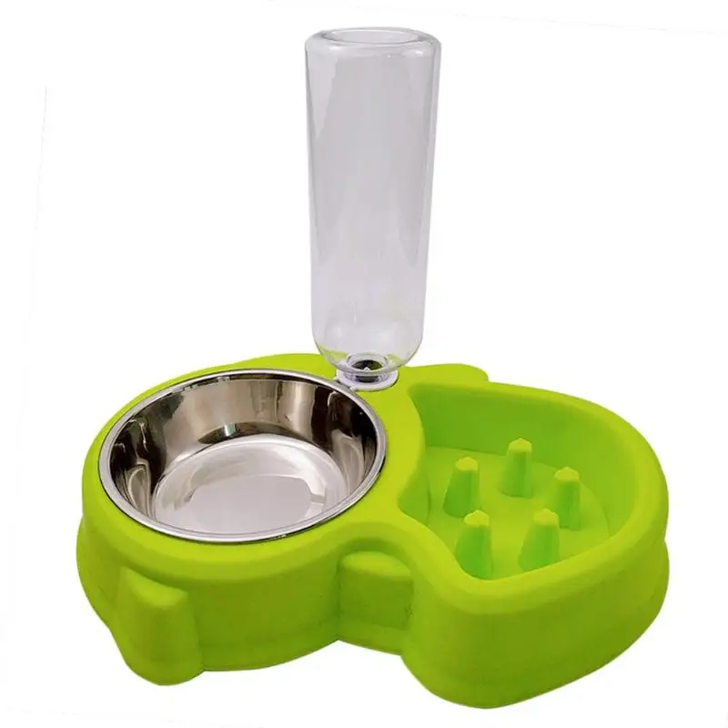 3pcs Stainless Steel Double Dog Cat Drinking Bowls Dual-use Bowls for Pet