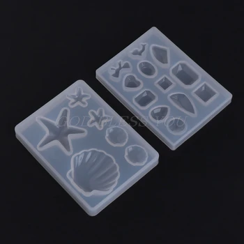 

Silicone Mold Diamond Shell Epoxy Resin DIY Jewelry Making Crafts Cake Pendant Drop Shipping