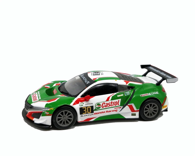 Мини GT 1: 64 Honda Civic NSX GT3 24H Spa LHD игрушечная машинка из сплава, игрушки для детей, литая под давлением модель автомобиля, подарок на день рождения