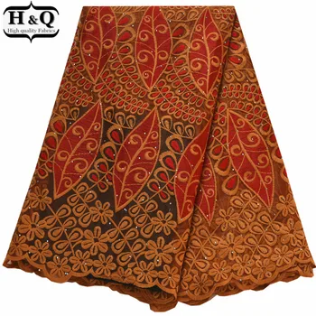 

Fashion Design Nigerian Embroidered Lace With Stones African Net Lace Christmas Mesh Dress French Tulle Lace Fabric For Party