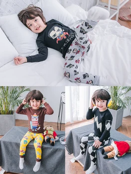 

Children's Underwear Sets qiu dong kuan Boys Qiuqiu Qiu zhong xiao tong Cartoon Baby Cotton Warm Coat Children's Clothing