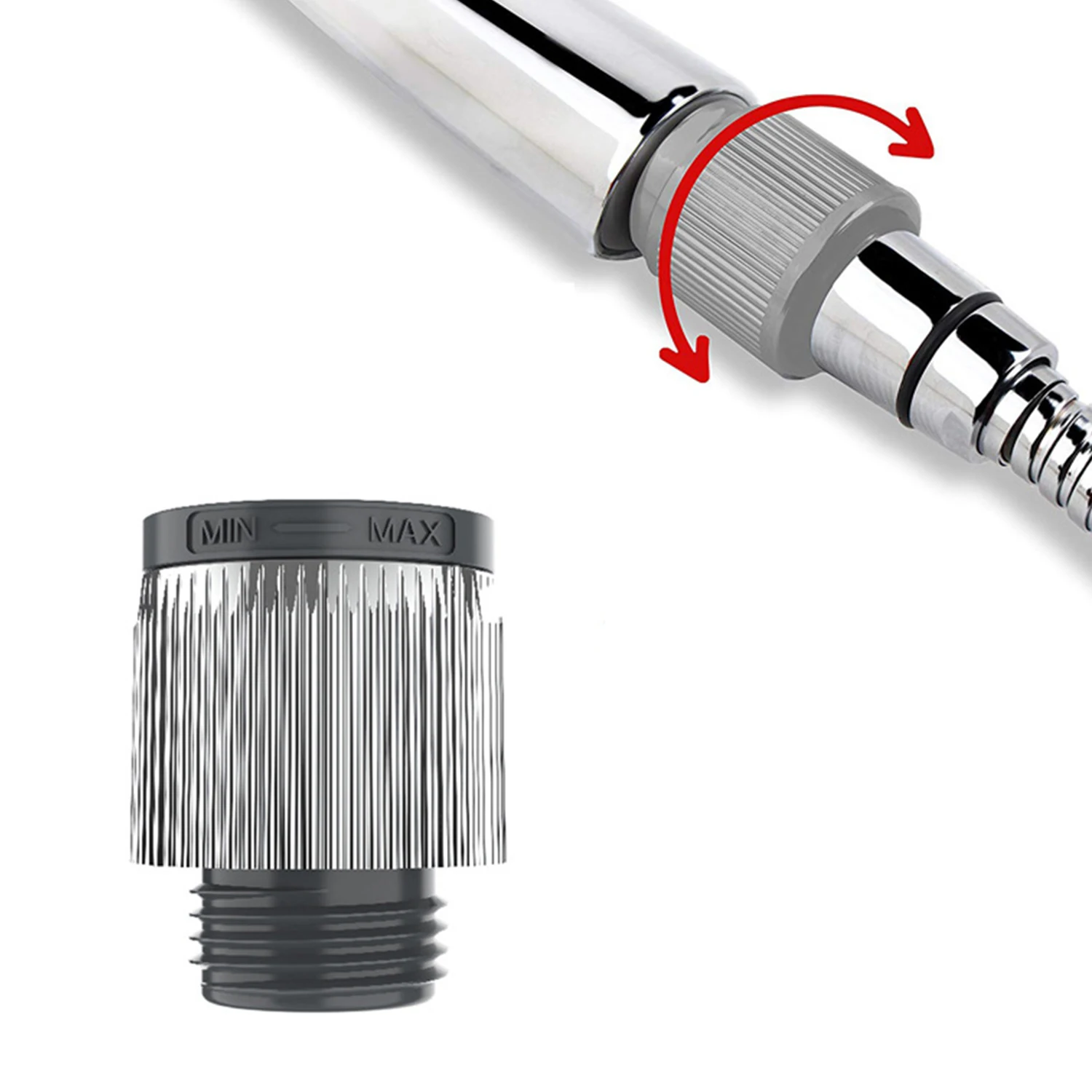 Cabezal de baño con regulador de flujo de agua, cabezal de ducha de mano con VÁLVULA DE Control DE FLUJO de agua, ducha ajustable, accesorios de baño