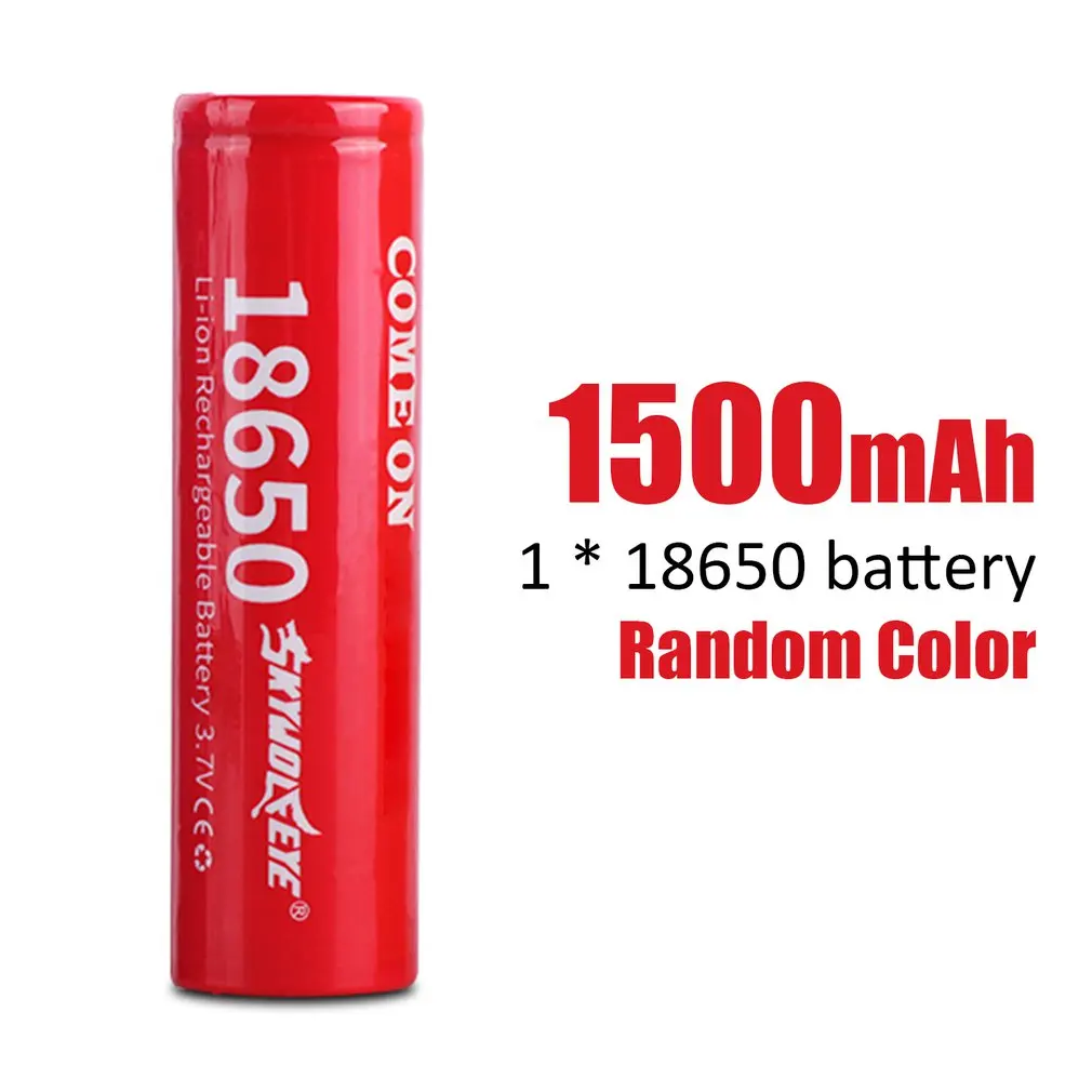 

18650 1500Mah 3.7V Flat Head Li-Ion Lithium Rechargeable Battery With Welding Nickel Sheet Batteries For Power Bank