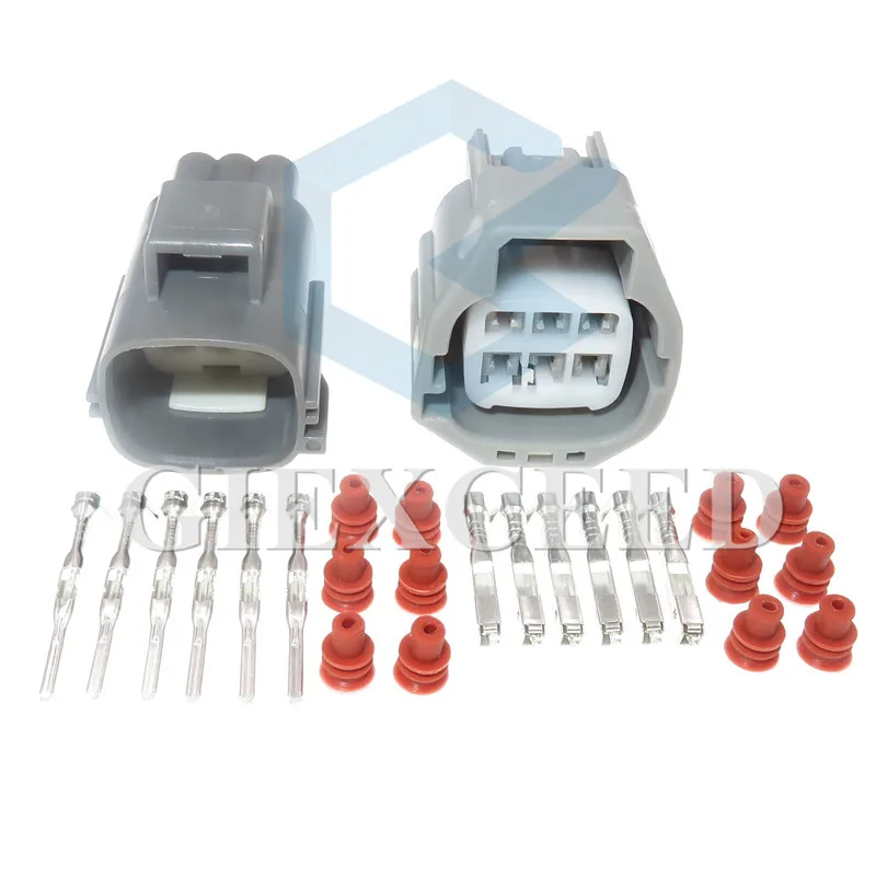 

6 Pin 7282-5553-10 7283-5553-10 Electric Gasoline Pump Plug Waterproof Electronic Fuel Pump Assembly Wire Sockets