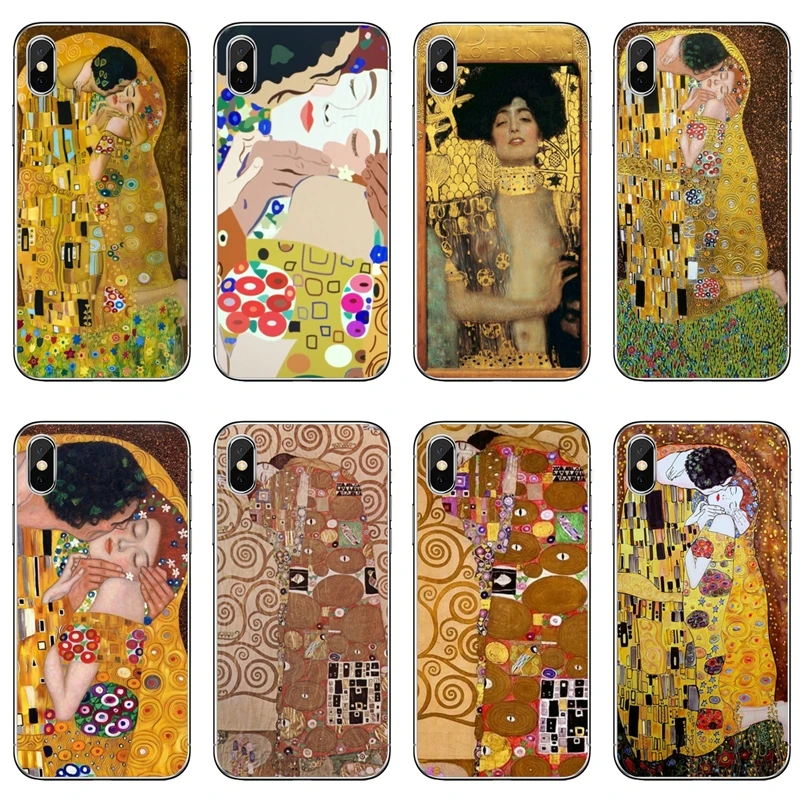 the Kiss Gustav Klimt For Samsung Galaxy S10 Lite S9 S8 S7 S6 edge Plus S5 S4 Note 9 8 5 4 mini soft phone case | Мобильные телефоны