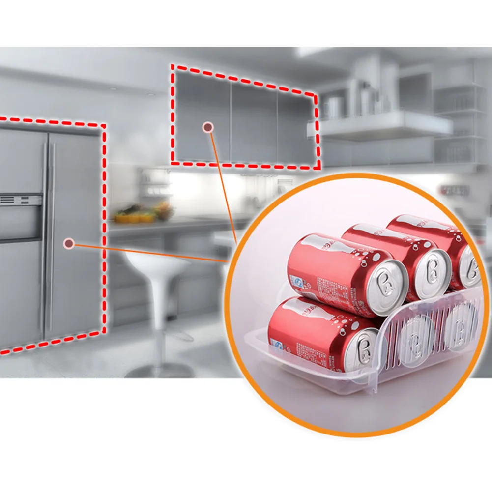 

Freezer Drink Thicken Kitchen Organizer Separate Board Containers Refrigerator Home Accessories Stackable Storage Box Food Case