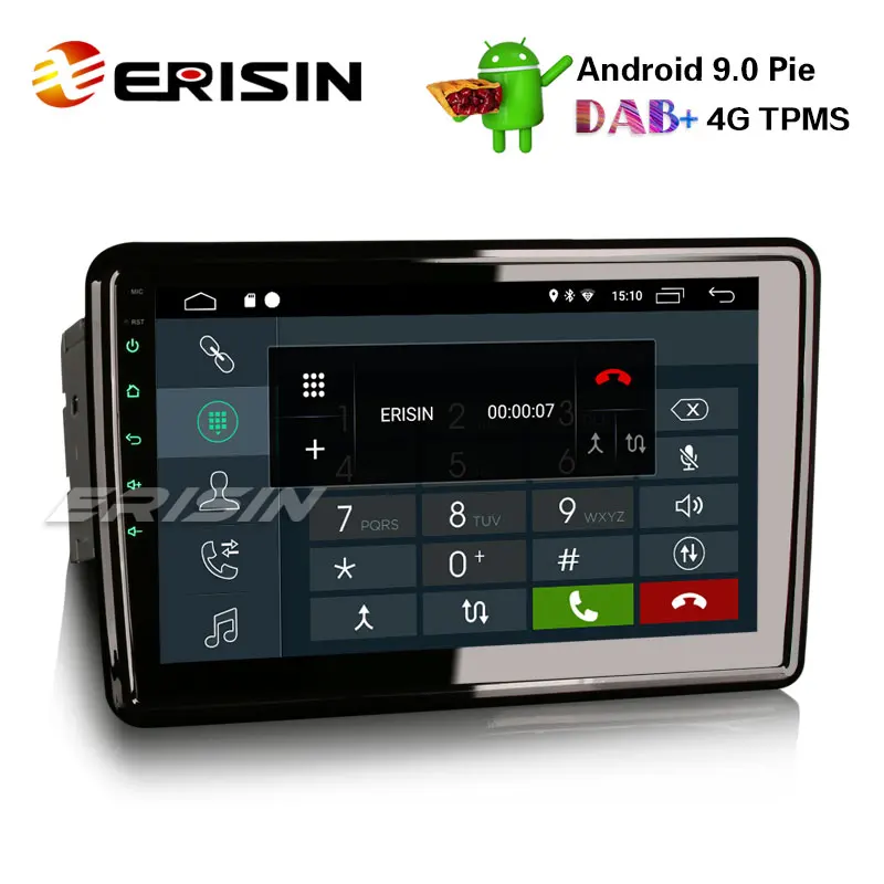 Excellent Erisin ES2911U 10.1" Android 9.0 2D G+G Screen Autoradio DAB+ WiFi 4G DVR OBD2 USB BT DVD GPS Navi 1