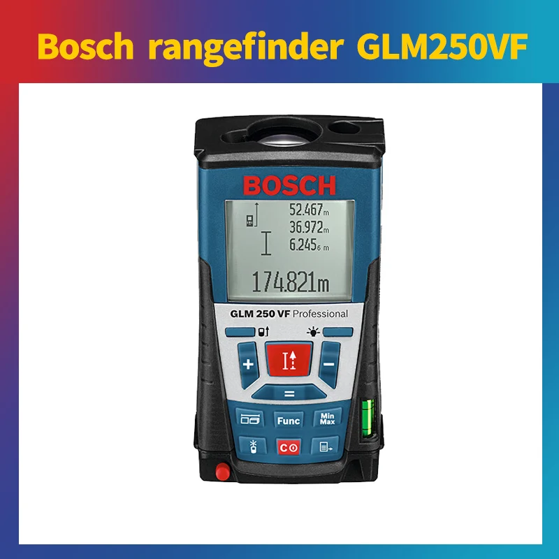 Bosch GLM250VF лазерный дальномер 250 м ручной лазерный дальномер наружный электронный измерительный инструмент - Цвет: GLM250VF