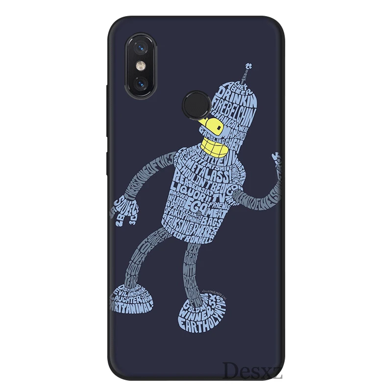 Чехол для мобильного телефона для Xiaomi Redmi Примечание 5A Prime 4 4X5 6 7 Pro Чехол Futurama Bender прекрасный - Цвет: B10