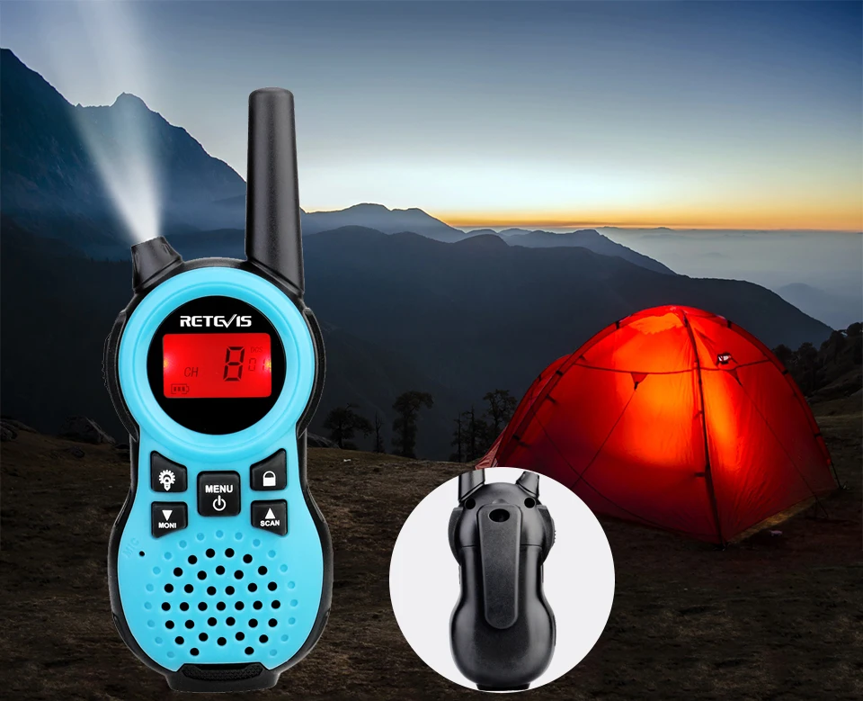2 шт. Retevis RT638/RT38 PMR 446 двухстороннее радио PMR VOX фонарик usb зарядка портативная рация Рождественский подарок мини рация