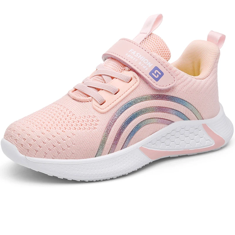 

High Quality Girls Casual Shoes Non-slip Soft Kids Sneakers Autumn Children Walking Shoes Child Girl Rubber Breathable Footwear
