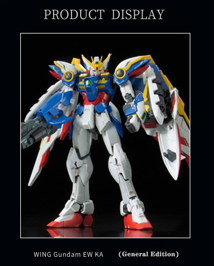 BANDAI RG 1/144 XXXG-01W крыло Гандам EW KA металлическая окраска экшн-игрушки Фигурки Сборная модель очень популярный подарок