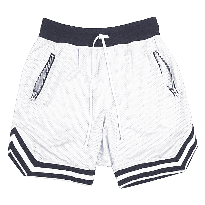 

2019 Men Fitness Bodybuilding Shorts Man Summer Gyms Workout Male Breathable Mesh Quick Dry Sportswear Jogger Beach Short Pants