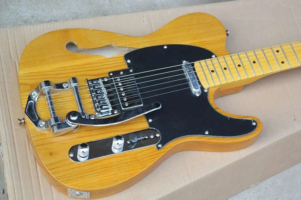 Factory Store Natural Wood Color Ash Elm Body Customizeddy,f Hole