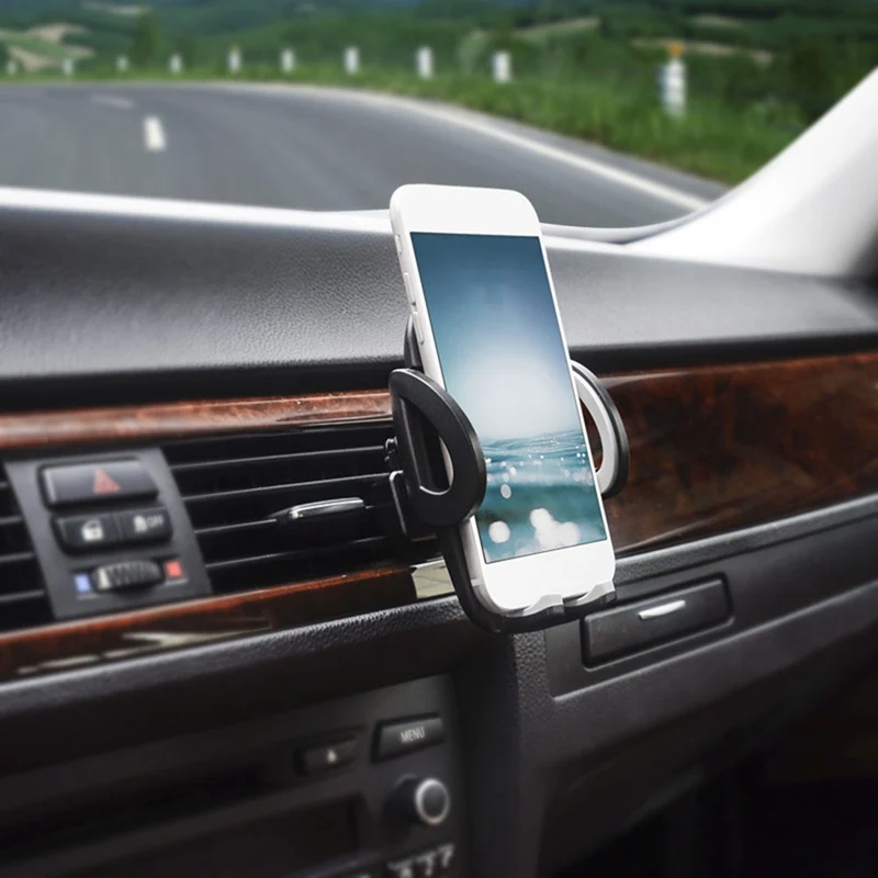 Универсальный автомобильный держатель для телефона с вентиляционным отверстием, подставка для мобильного телефона, подставка для iPhone Xiaomi samsung 3,5-6 дюймов, кронштейн для телефона