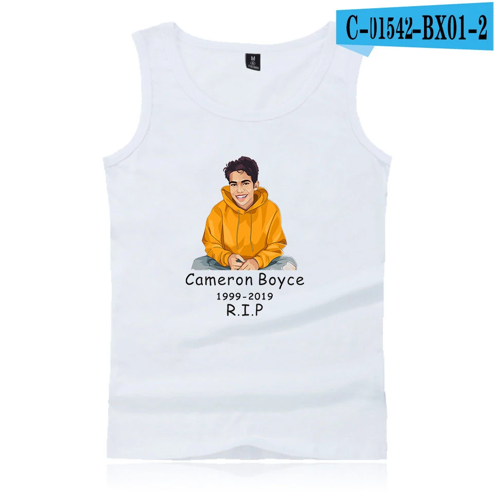 Cameron Boyce, 2D принт, новинка, майка, мужская, хип-хоп, повседневная, модная, летняя, крутая, новинка, мужские футболки, топы - Цвет: White