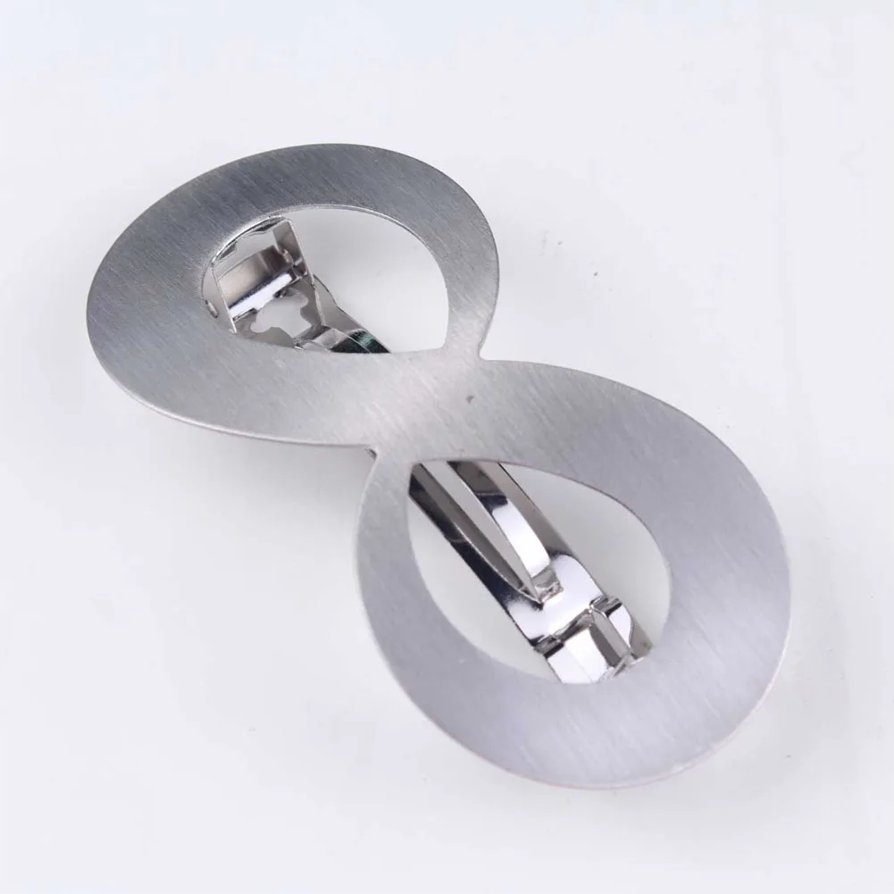 Silver Octagon Панк простая шпилька для волос Женский Золотой Серебряный металлический зажим для волос головной убор заколки аксессуары для укладки волос головной убор для девочек - Цвет: Silver Octagon