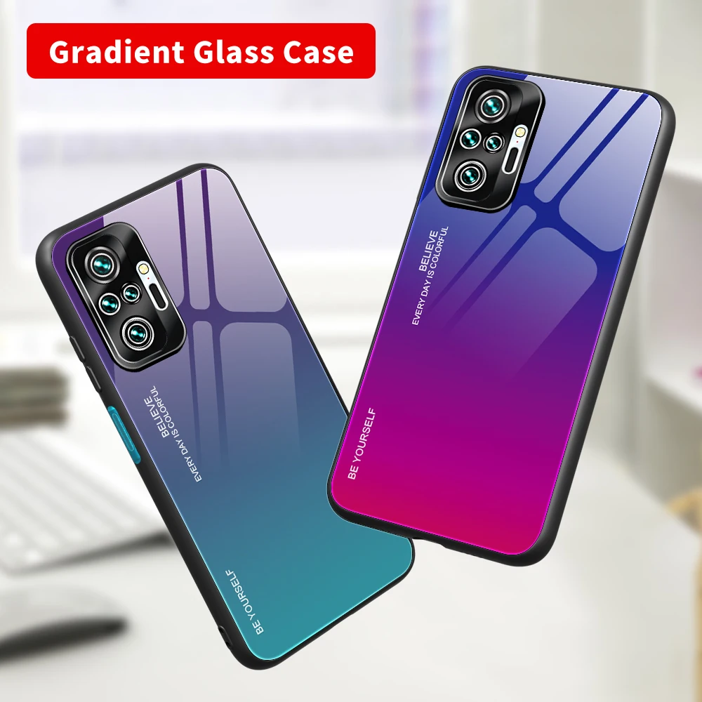 pouch mobile Tempered Glass Case For Redmi Note11 9Pro 9S 8 8T 7 6 5 9A 8A 7A 6A Tpu soft edge Redmi Note10Pro 8T 8Pro 7Pro cubierta dura mobile flip cover