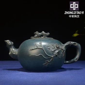 

In Purple Yixing Taiwan Backflow One Factory The Cultural Revolution Kettle Imitate Old Kettle Old Dark-red Enameled Pottery