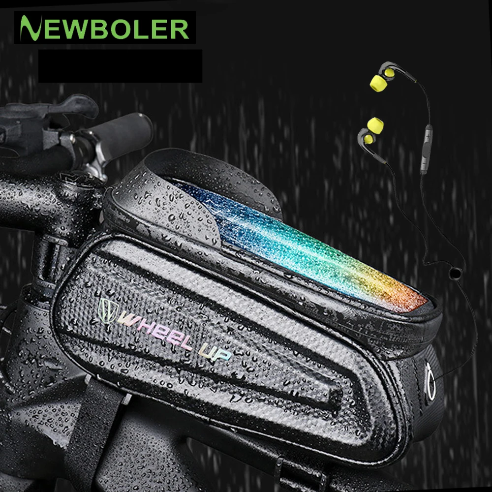 NEWBOLER велосипедные мешок спереди трубка велосипедная сумка Водонепроницаемый