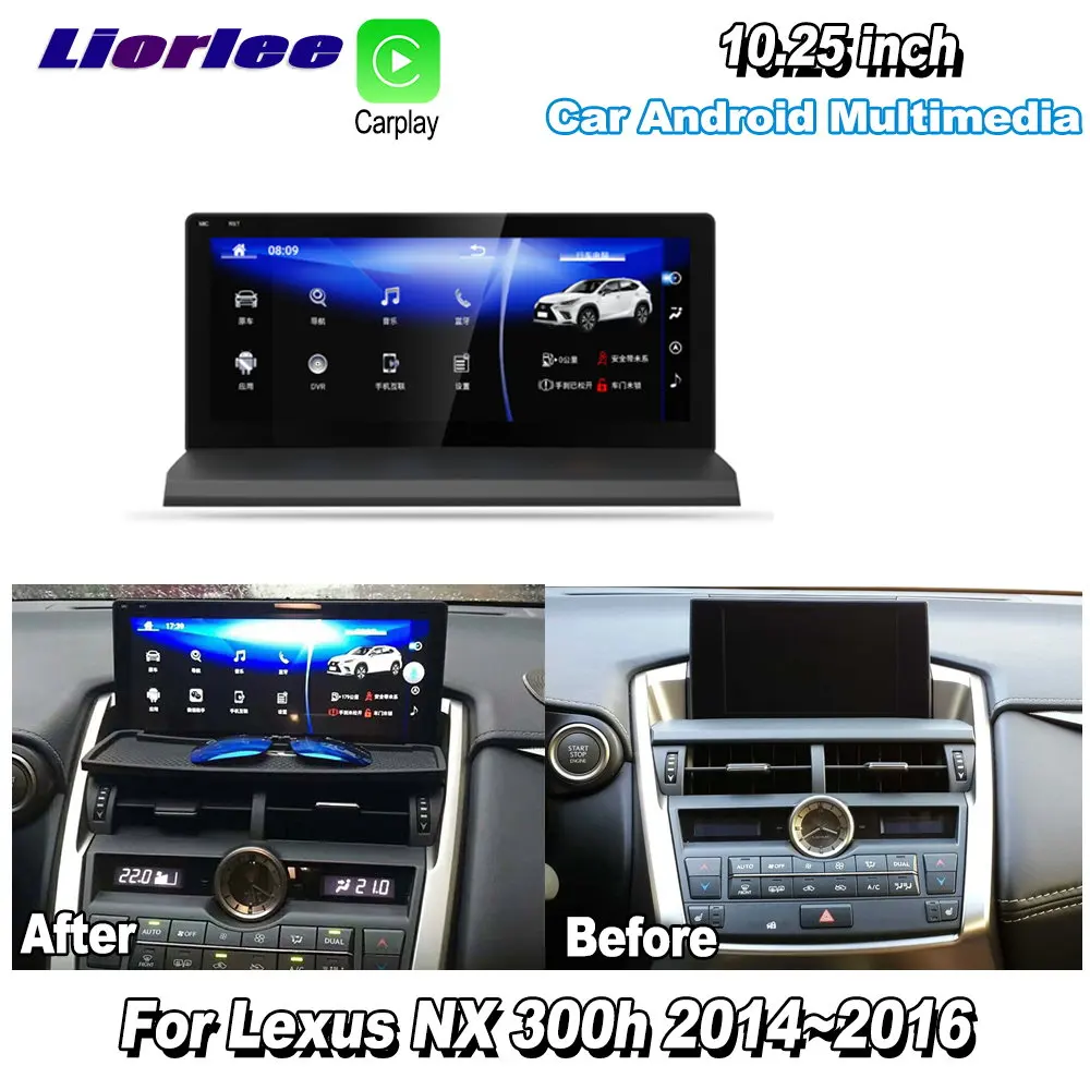 Автомобильный мультимедийный плеер Liorlee, Android, для Lexus NX, 300h, NX300h, 2014-2016, GPS-навигация, радио, стерео, HD экран, ТВ Автомобильный мультимедийный плеер Liorlee, Android, для Lexus NX, 300h, NX300h, 2014-2016, GPS-навигация, радио, стерео, HD экран, ТВ