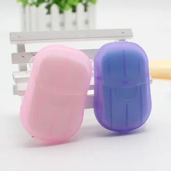

20pcs/Box Disposable Soap Papers Portable Travel Hand Washing Scented Slice Sheets