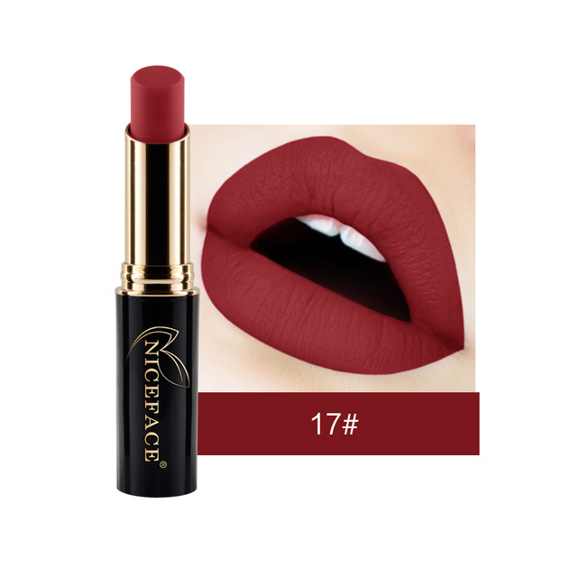 24 Colors Matte Women Lipstick Labiales Beauty Make Up Long Lasting Waterproof Metallic Lipstick Drop Shipping New Hot TSLM1