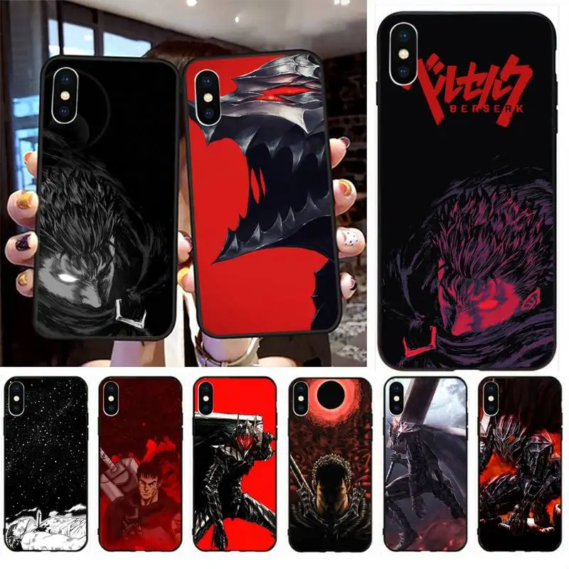 Крутой чехол Berserk для телефона в стиле аниме iphone 12 13 Mini SE 2020 5 дюймов брикет 6 6S Plus 7 8