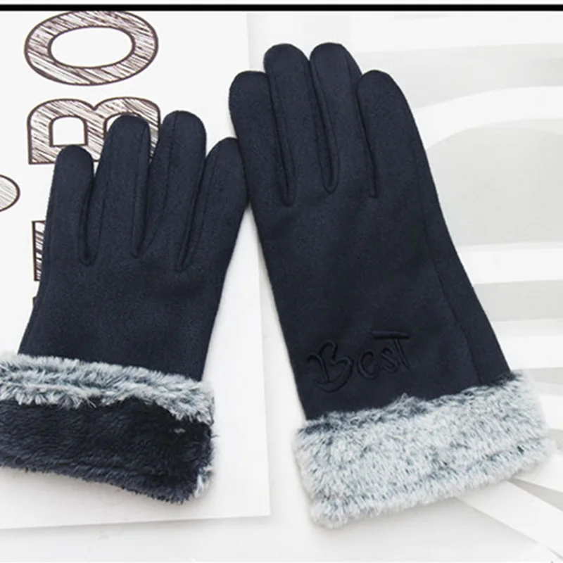 mens waterproof winter gloves Autumn Winter Imitation Rabbit Fur Half-Finger Mitten Indoor Ladies Fingerless Gloves Computer Typing Cold  Women Glove 36 men's insulated gloves