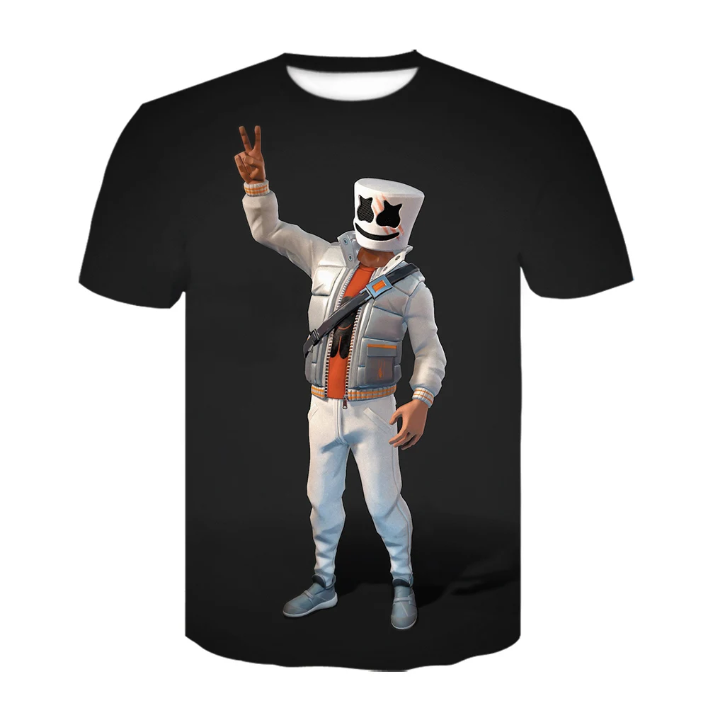 Summer Men / women 3D Print tshirt Hot Game T-shirt Cosplay Unisex Short Sleeve shirt Fashion off white | Мужская одежда