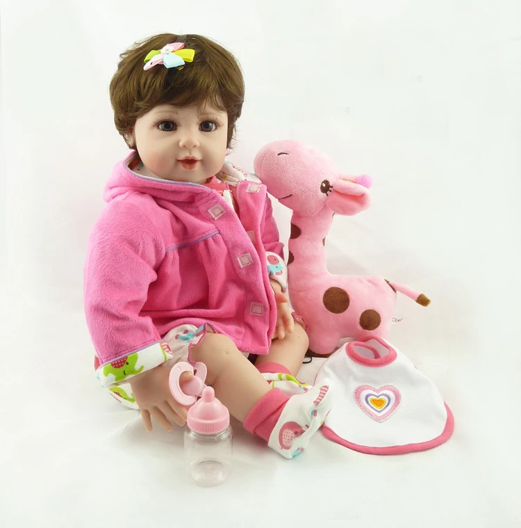 NPK DOLL Bebe reborn popular silicone reborn baby doll stuffed body girl toddler alive baby l.o.l dolls surprises gift