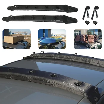 

Car Roof Top Cross Bars Strap Universal 2 Pack Easily Installation Attached Automatic Inflatable Personal Car Elements