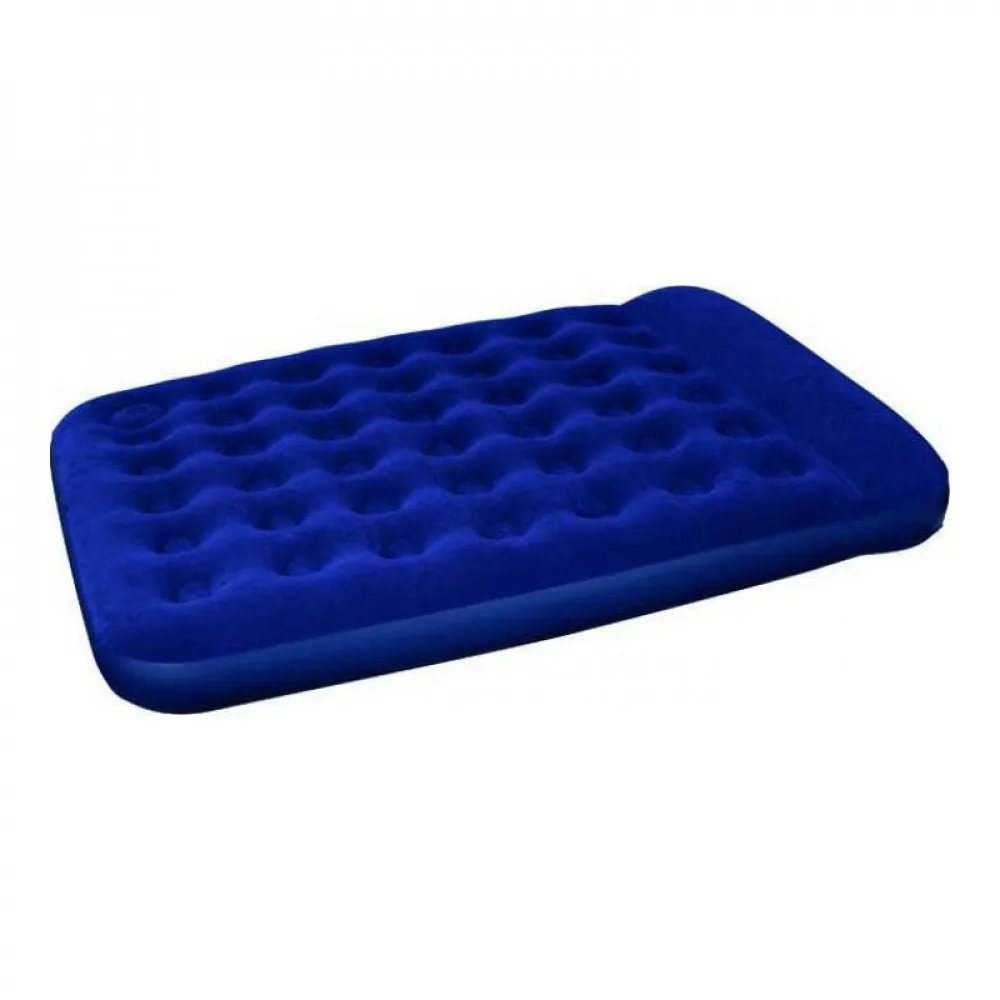 Bestway inflatable mattress easy inflate flocked air bed (Queen) 203x152x28 cm built-in foot pump 67226 Mattresses Camp Sleeping Gears Camping Hiking