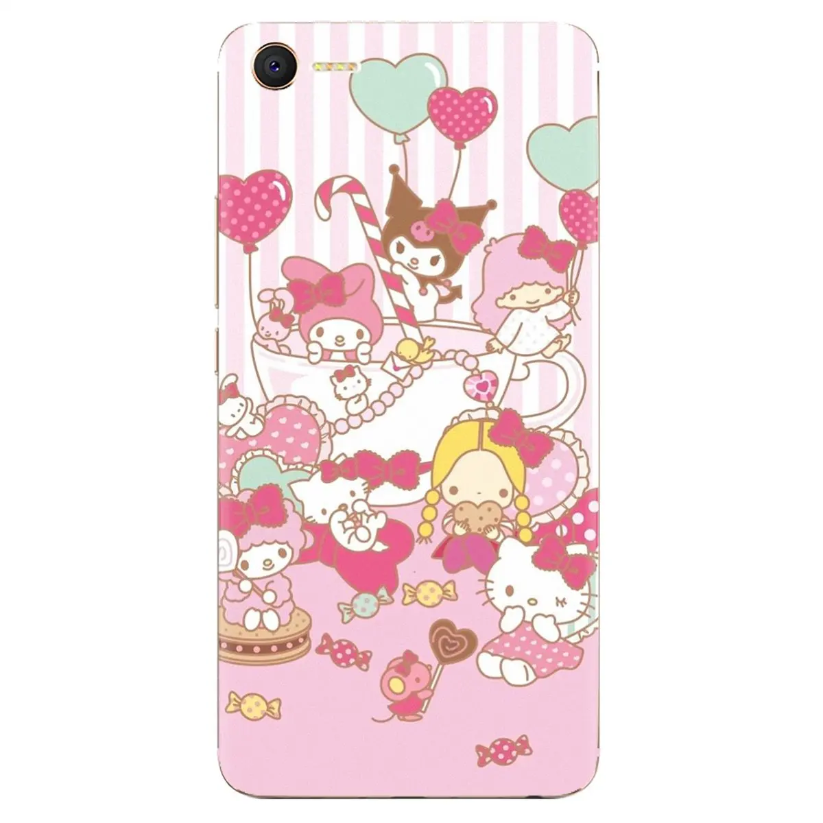 Силиконовый чехол для телефона Sony Xperia XA Z Z1 Z2 Z3 Z5 XZ1 XZ2 compact M2 M4 M5 C4 C6 E3 T3 Pink My Melody little