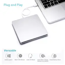 

USB External Slot in DVD CD Drive Burner for Apple MacBook Air Pro Hard Disk Drive Box Standard Harddisk DVD-RW 1MB Capacity