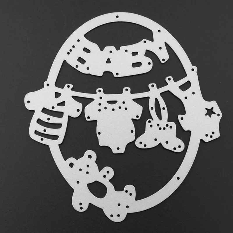 

1pc Metal Cutting Dies Embossing Baby Clothes Bear Template Stencils for DIY Scrapbook Album Frame Photo Cards Decor Crafts