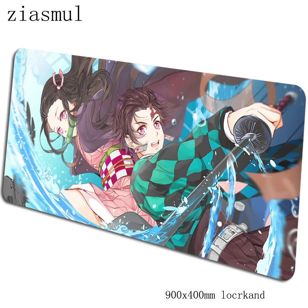 Kimetsu no Yaiba коврик для мыши 90x40 см Коврик для мыши модный игровой коврик для мыши геймер домашний высококачественный коврик для мыши s Клавиатура ПК pad - Цвет: pattern 8