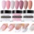 NICOLE DIARY Acrylic Dipping Nail Powder Colorful Dip Nail Glitter No Lamp Cure Gradient French Chrome Dust Pigment Decor