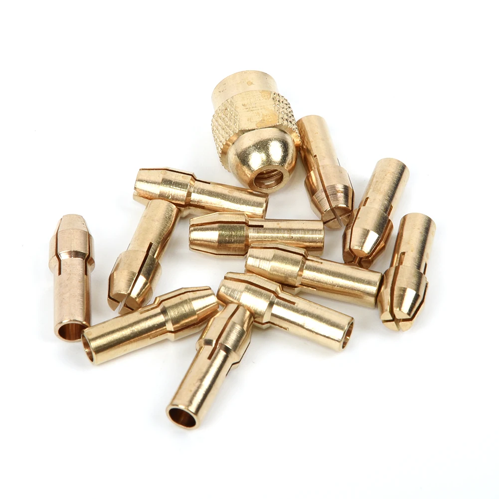Латунь цанговый Медь патрон 0,5/0,8/1,0/1/+ 2/1.6.2mm+ M8x0.75 Вращающийся набор инструментов
